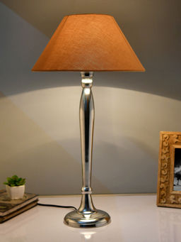 Homesake - Royal Ovoid Chrome Lamp Golden Shade