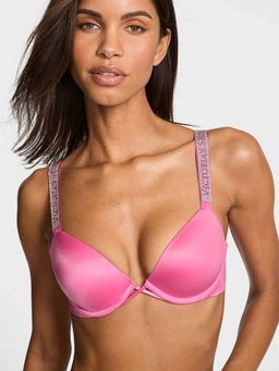 Victoria's Secret - Pink Very Sexy Logo Shine Strap Push-Up Bra