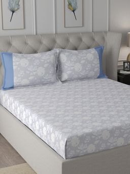 Maspar - Cotton Printed Bed Sheet with 1 Pillow Case (Single)