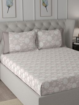 Maspar - Cotton Printed Bed Sheet with 1 Pillow Case (Single)