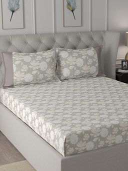 Maspar - Cotton Printed Bed Sheet with 1 Pillow Case (Single)