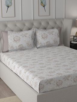 Maspar - Cotton Printed Bed Sheet with 1 Pillow Case (Single)