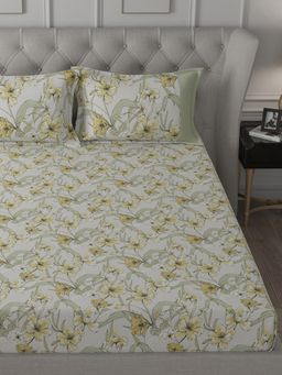 Maspar - Cotton Printed Bed Sheet with 1 Pillow Case (Single)