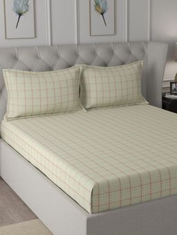 Maspar - Cotton Printed Bed Sheet with 2 Pillow Case (Queen)