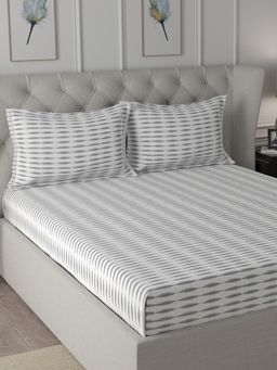 Maspar - Cotton Printed Bed Sheet with 2 Pillow Case (Queen)