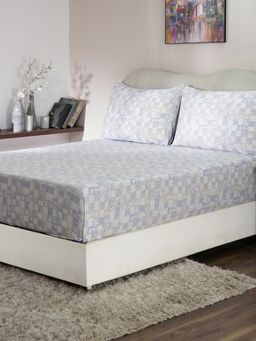 Maspar - Cotton Printed Bed Sheet with 2 Pillow Case (King)