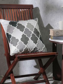 Maspar - Embroidery Cotton Medium Square Cushion Cover