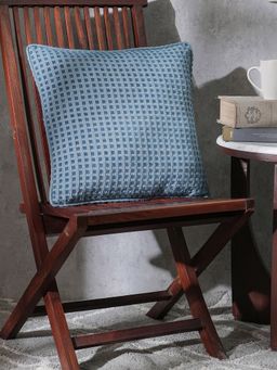 Maspar - Solid Cotton Medium Square Cushion Cover (18x18 inches)