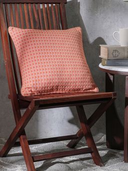 Maspar - Solid Cotton Medium Square Cushion Cover (18x18 inches)