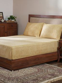 Maspar - Cotton Printed Bed Sheet with 2 Pillow Case (King)