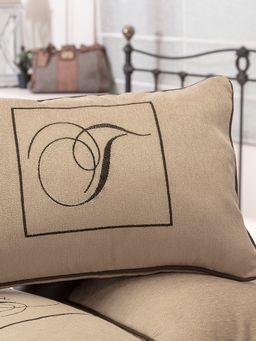 Maspar - Embroidery Viscose Small Rectangle Cushion Cover (12x18 inches)