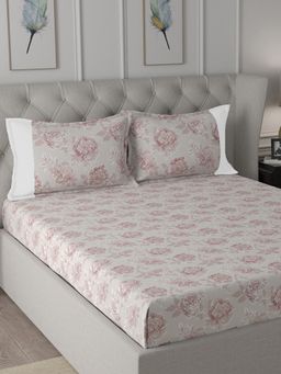 Maspar - Cotton Printed Bed Sheet with 1 Pillow Case (Single)