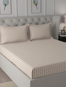 Maspar - Cotton Printed Bed Sheet with 2 Pillow Case
