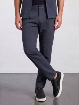 URBAN PERFORMANCE - Navy Blue The City Pleat Relaxed Trouser