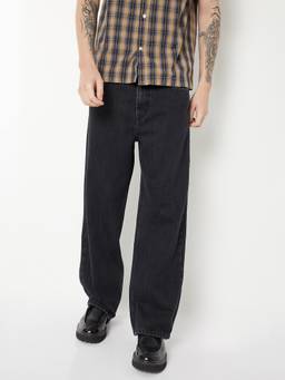 max - Black Straight Loose-Fit Jeans