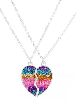 EL REGALO - Christmas Necklace Combo for Kids Girls Multi Color (Set of 2)