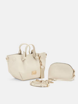 CARPISA ITALIA - Kiran Cream Special Women Handbag With Detachable Strap And Pouch (Small)