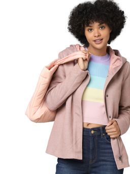 ONLY - Women Solid Pink Coat