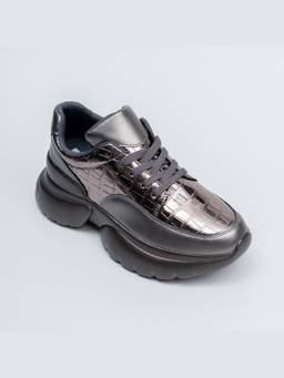FOREVER SHOE BAZAR - Glow Silver Sneakers