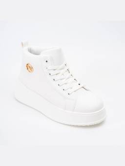 FOREVER SHOE BAZAR - Signature White Sneakers