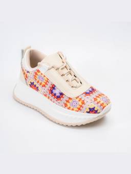 FOREVER SHOE BAZAR - Color Beige Sneakers
