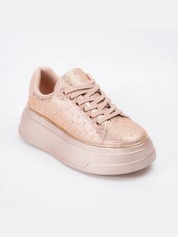 FOREVER SHOE BAZAR - Bride Pink Sneakers