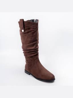 FOREVER SHOE BAZAR - Cozy Slouch Coffee Brown Casual Boots