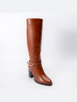 FOREVER SHOE BAZAR - Amber Elegance Camel Brown Casual Boots
