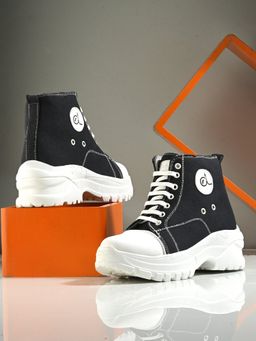 CLOG LONDON - Women Casual Black & White Sneakers