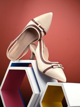 CLOG LONDON - Women Casual Beige Heeled Mules