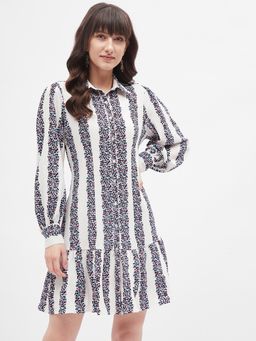 Kibo - White Polyester Dress