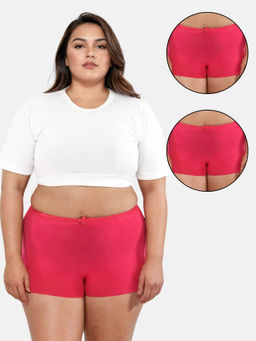 Adira - Pink Brzee Plus Size Boyshorts (Pack of 3)