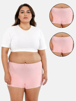 Adira - Pink Brzee Plus Size Boyshorts (Pack of 3)