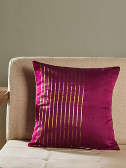 Fabindia - Purple Elijah Maheshwari Cushion Cover (16x16 inches)