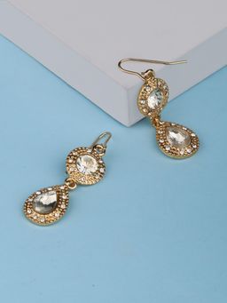 Lilly & Sparkle - Gold-Toned Contemporary Drop Earrings