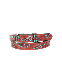 Celtic - Premium Leather Belt with Silver Buckle Stylish and Durable