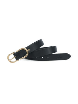 Celtic - Premium New Designer Black Milled Leather Belt
