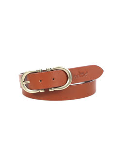 Celtic - Premium New Designer Brown Milled Leather Belt