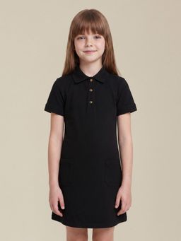 VERO MODA - Girls Black Shirt Dress