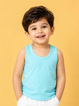 Kidbea - Premium Bamboo Sleeveless Vest For Baby Boys