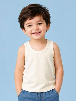 Kidbea - Premium Bamboo Sleeveless Vest For Baby Boys