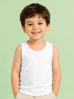 Kidbea - Premium Bamboo Sleeveless Vest For Baby Boys