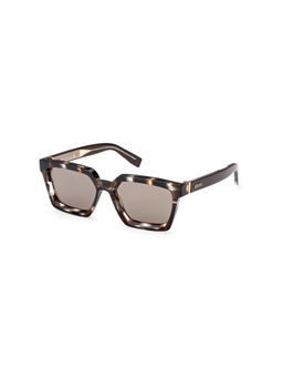 Ermenegildo Zegna - Brown Square Polarised and UV Protection Sunglasses EZ0214 54 20J (54)
