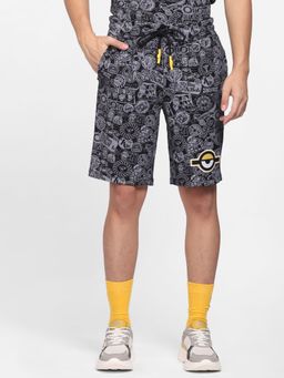 Jack & Jones - Minion Black Printed Co-ord Shorts