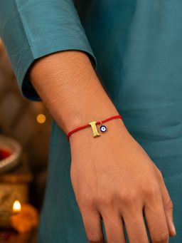 Digital Dress Room - I Letter Evil Eye Moli Thread Rakhi Bhai Bro