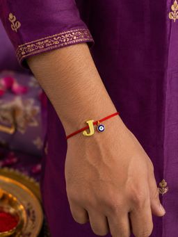 Digital Dress Room - J Letter Evil Eye Moli Thread Rakhi Bhai Bro