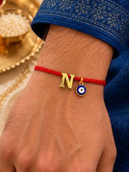 Digital Dress Room - N Letter Evil Eye Moli Thread Rakhi Bhai Bro