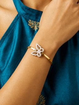 ARTKLIM - Sparkling Butterfly Elegance Anti-Tarnish Bracelet