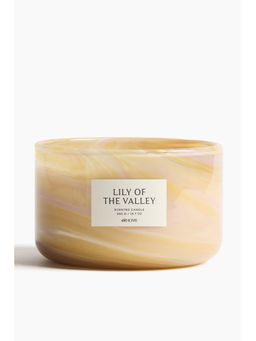 H&M - Beige Large Scented Candle In Glass Holder