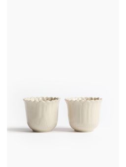 H&M - Beige 2-Pack Stoneware Egg Cups